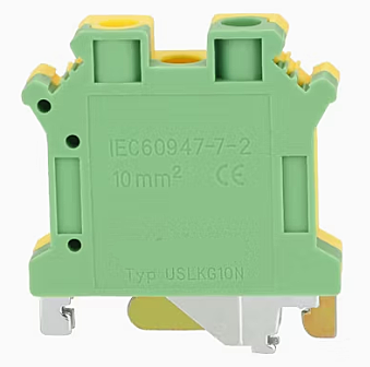 Rail Mounting Connector 10 mm Y/G