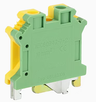 Rail Mounting Connector 10 mm Y/G Rail Mounting Connector 10 mm Y/G